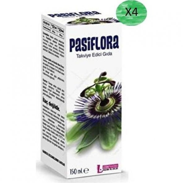 Ledapharma Passiflora Şurup 150 Ml 4Lü PAKET (SKT:09/2025)