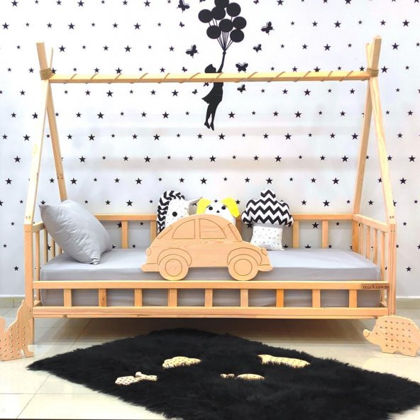 Markaawm Montessori Yatak Çocuk Karyola Nirvana Araba - 3