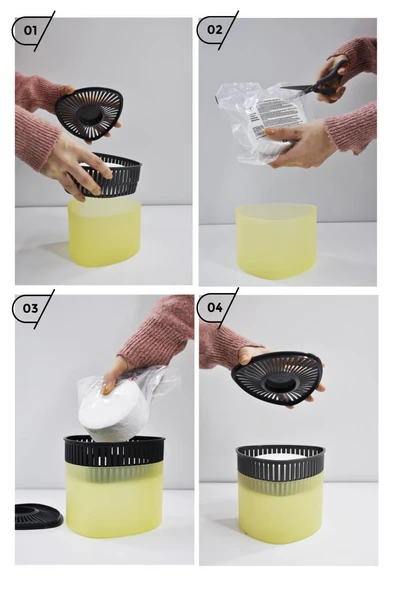 Nem Alıcılı Ve Rutubet Giderici  Aparat - 500 Gr -Üçgen Vanilya 4'Lü (Tablet Dahil) - Resim 4