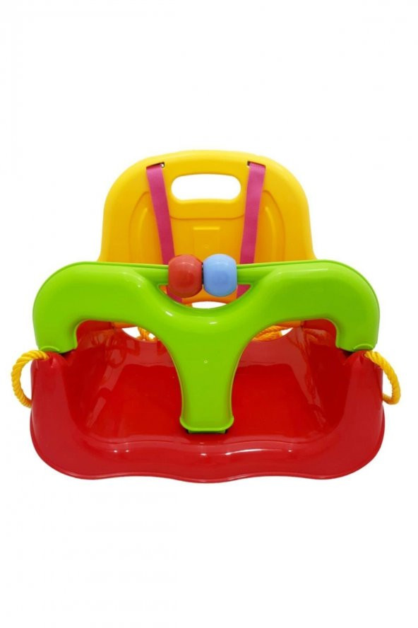 Çocuk & Bebek Salıncağı - Salıncak Emniyet Kemerli Kırmızı - 2