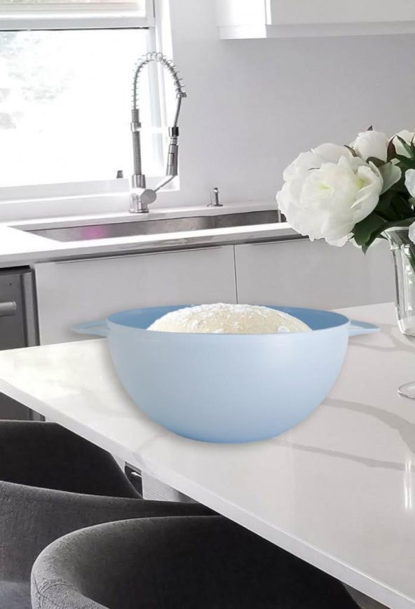 8,5 Lt. Hamur Mayalama ve Yoğurt Saklama Kabı, Mavi - 2