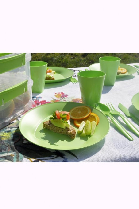 Katlı Piknik Seti Yeşil - 4
