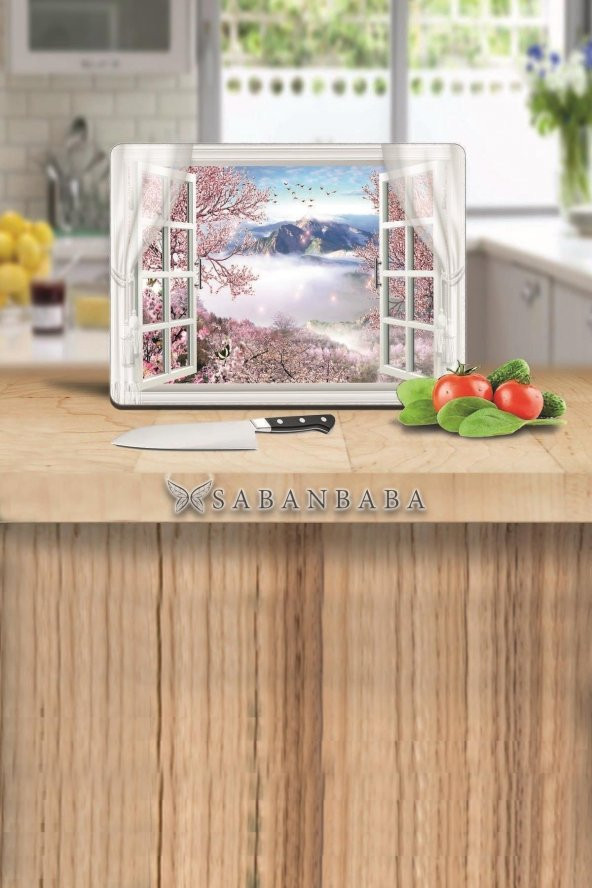 Pencere Desen  Cam Kesme Tahtası - Cam Kesme Tablası | 30 Cm X 40 Cm ürün görseli