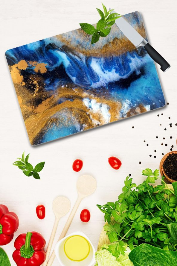 Dünya | Cam Kesme Tahtası - Cam Kesme Tablası | 30 cm x 40 cm - Resim 2