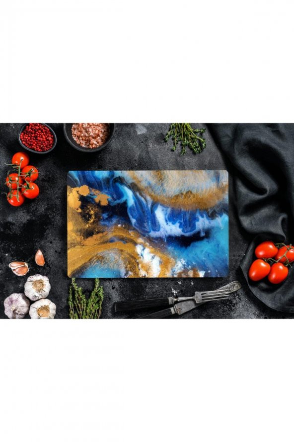 Dünya | Cam Kesme Tahtası - Cam Kesme Tablası | 30 cm x 40 cm - Resim 3