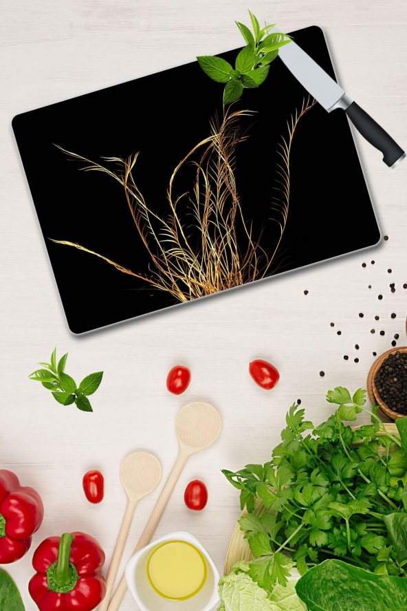 Saban Altın Dal Cam Kesme Tahtası - Cam Kesme Tablası | 30 Cm X 40 Cm - 2