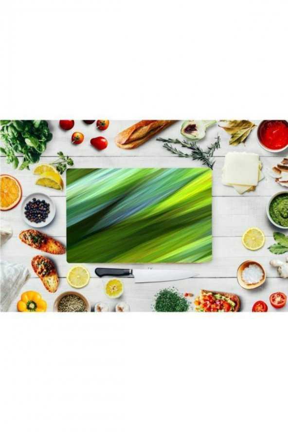 Saban Yeşil Dalga Cam Kesme Tahtası - Cam Kesme Tablası | 30 Cm X 40 Cm - 3