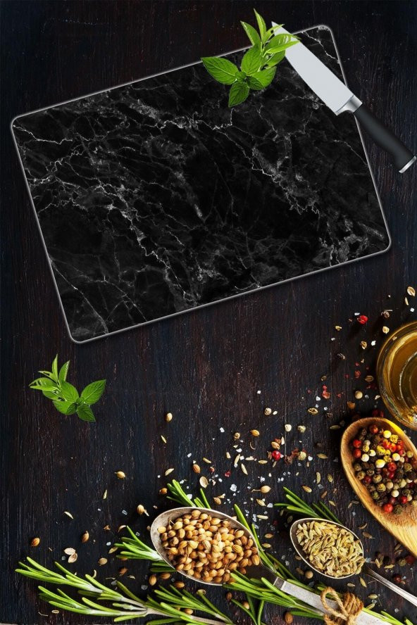 Saban Siyah Mermer | Cam Kesme Tahtası - Cam Kesme Tablası | 20 Cm X 30 Cm ürün görseli