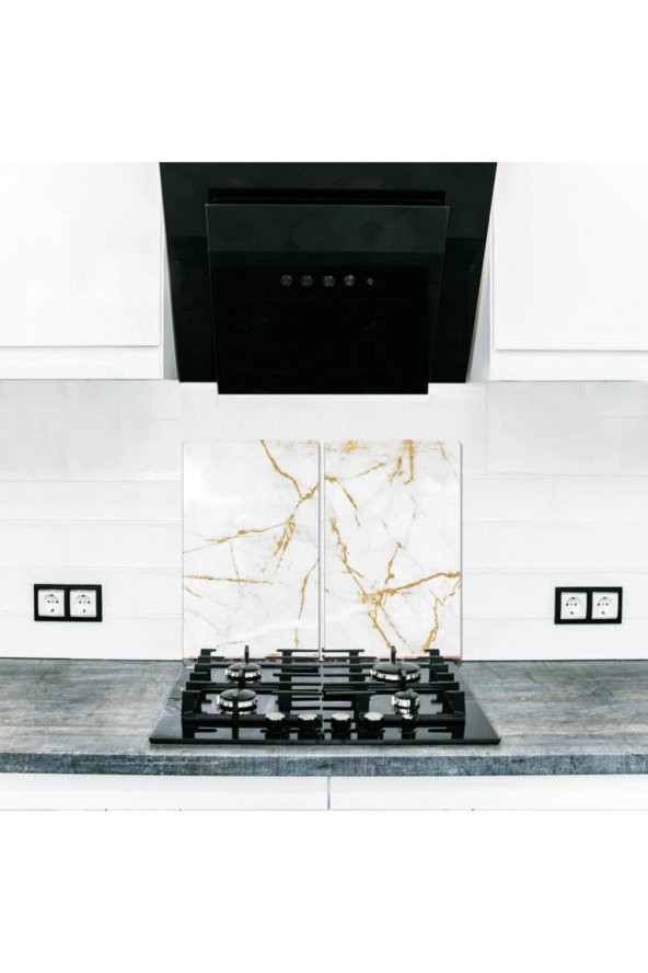 2 li 40x52 cm Çoklu Sim Desenli Cam Kesim Tablası ve Ocak Koruma ürün görseli