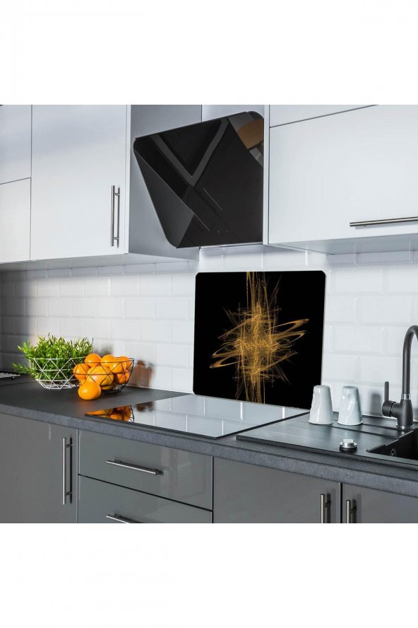 Saban Yıldız Cam Ocak Arkası Koruyucu Ve Kesme Tablası 50x56 cm ürün görseli