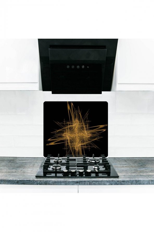 Saban Yıldız Cam Ocak Arkası Koruyucu Ve Kesme Tablası 50x56 cm - Resim 2