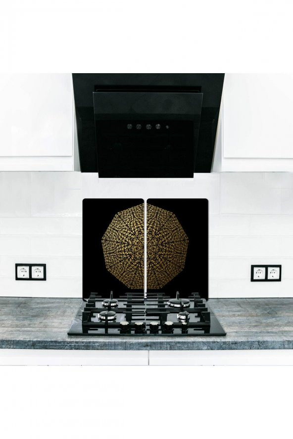 Cam Ocak Arkası Koruyucu ve Kesme Tablası Buta  | 60 cm x 52 4lü Ocaklar ürün görseli