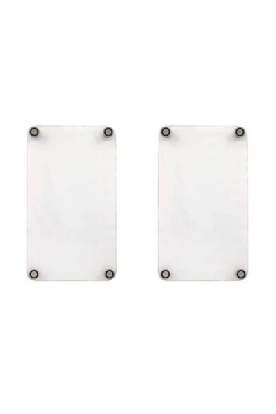 2'li 30x52cm Takım - Beyaz Zeminli Orkide - Ocak Koruyucu - Cam Kesme Tahtası - Resim 2