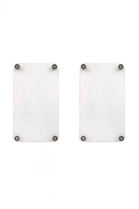 Dekoratif Cam Ocak Koruyucu ve Kesim Tablası Ezgi 60cm x 52cm 2 Parça, 4lü Ocaklar - 2
