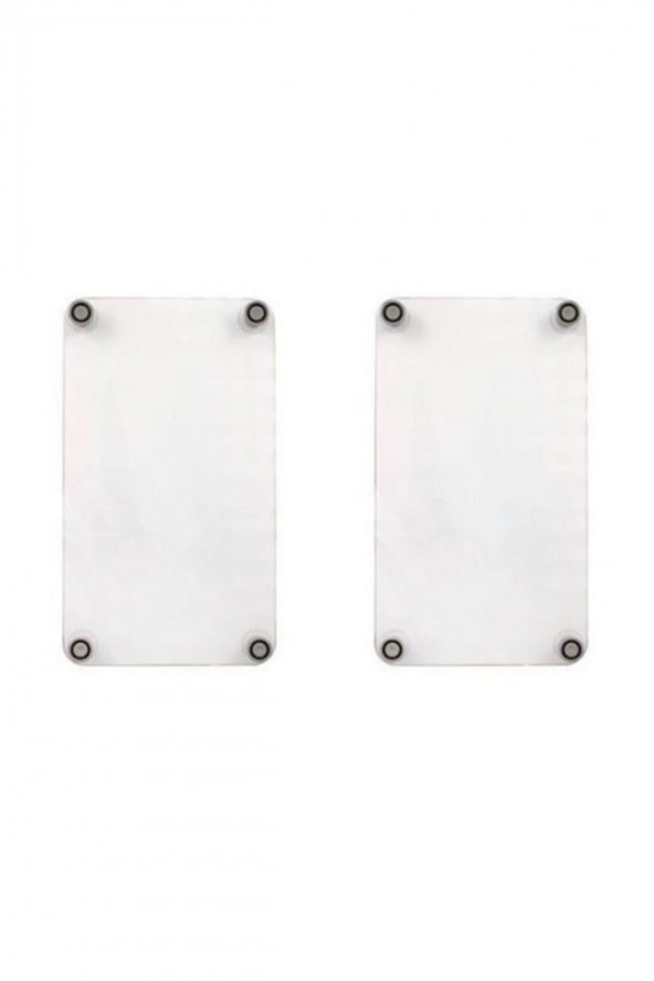 Dekoratif Cam Ocak Koruyucu ve Kesim Tablası Beyaz Zeminli Orkide 60cm x 52cm 2 Parça, 4lü Ocak - 2