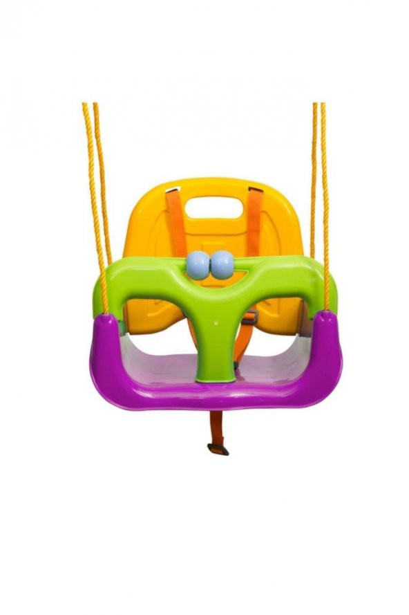 Çocuk & Bebek Salıncağı Mor | Salıncak Emniyet Kemerli - 2