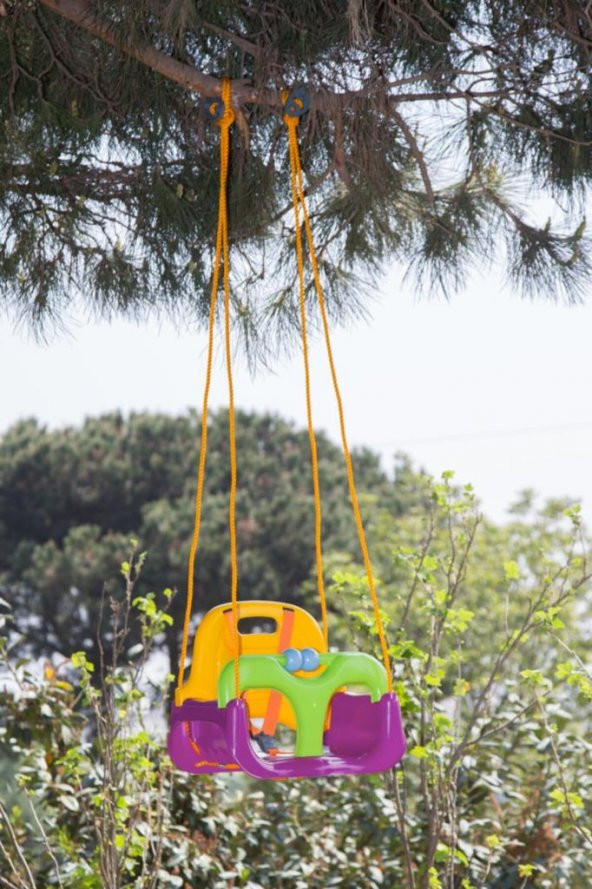 Mor Bebek & Çoçuk Salıncağı Emniyet Kemerli Salıncak - 2