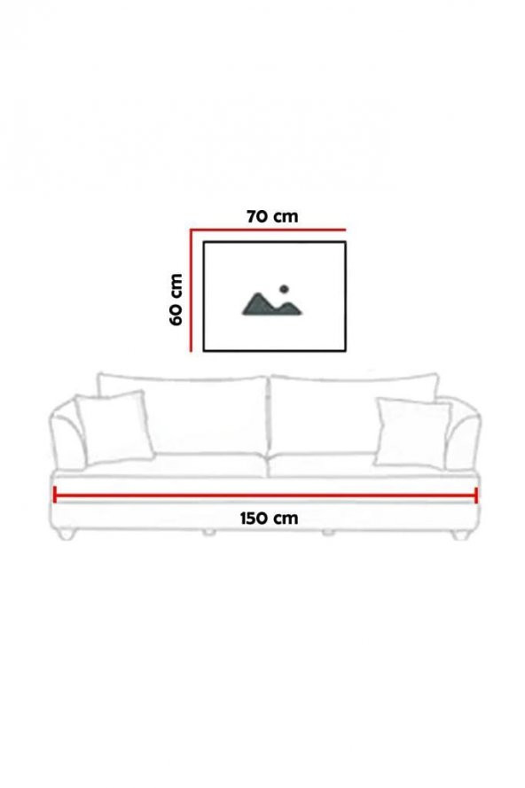 60 x 70 cm El Desenli Cam Tablo 4mm Temperli Camdır - 2