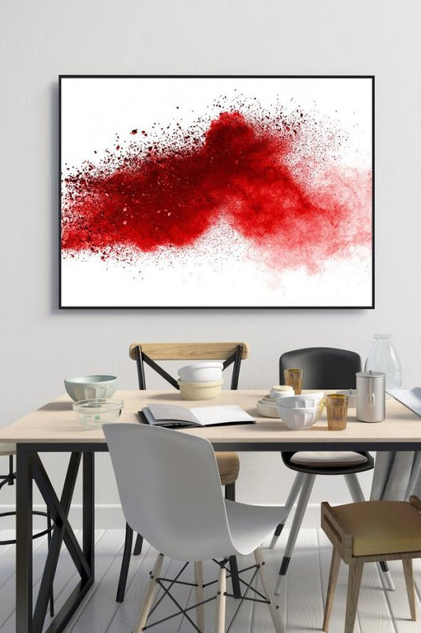 60 x 70 cm Kızıl Toprak Desenli Cam Tablo 4mm Temperli Camdır ürün görseli