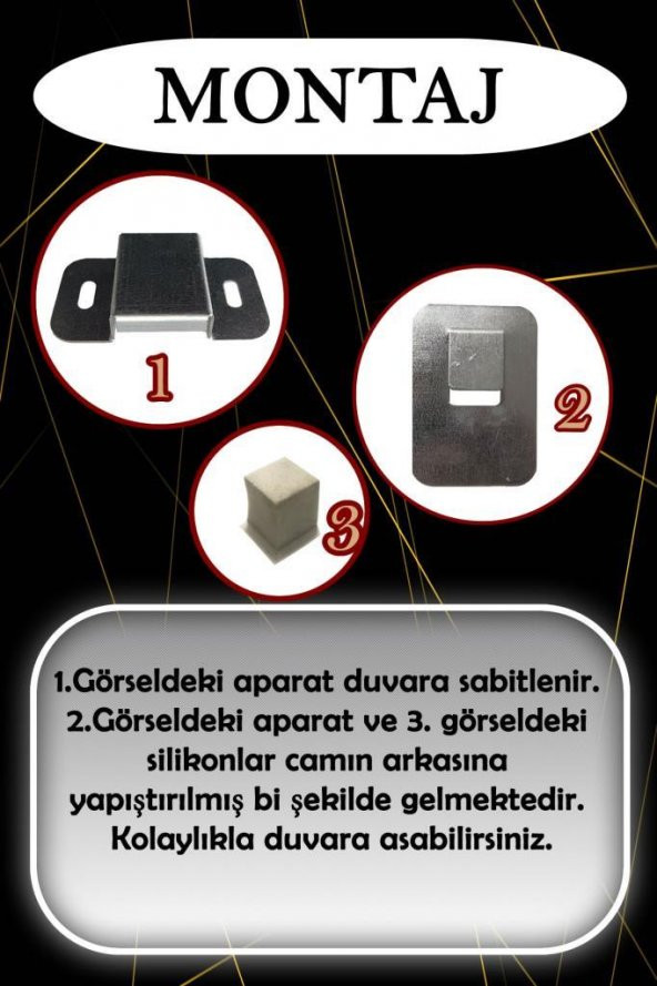 50 x 60 cm Havana Desenli Cam Tablo 4mm Temperli Camdır - Resim 3