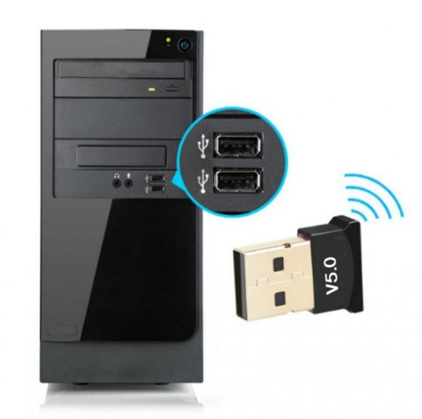 Concord B11 Mini Usb Alıcı Verici Bluetooth Adaptör Dongle Usb 5.0V - 10