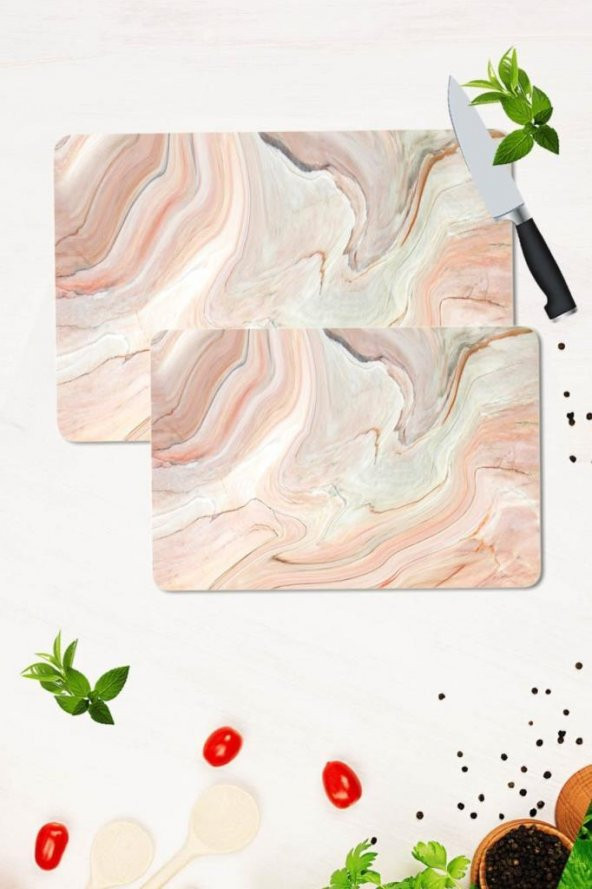 2 li Takım 30x40 cm ve 20x30 cm Model 300 Desenli Cam Kesim Tablası ve Ocak Koruma ürün görseli