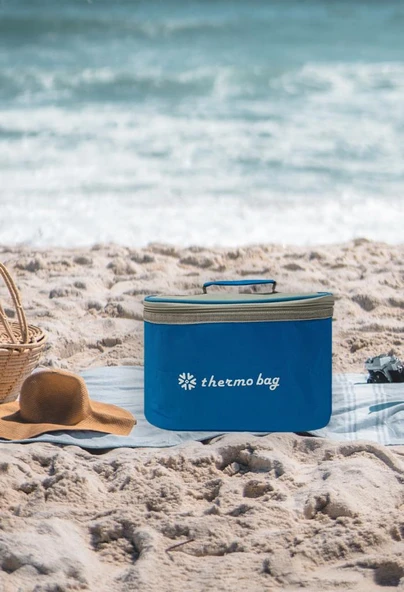 4 lt Termo Beslenme Çantası Açık Mavi - Resim 3