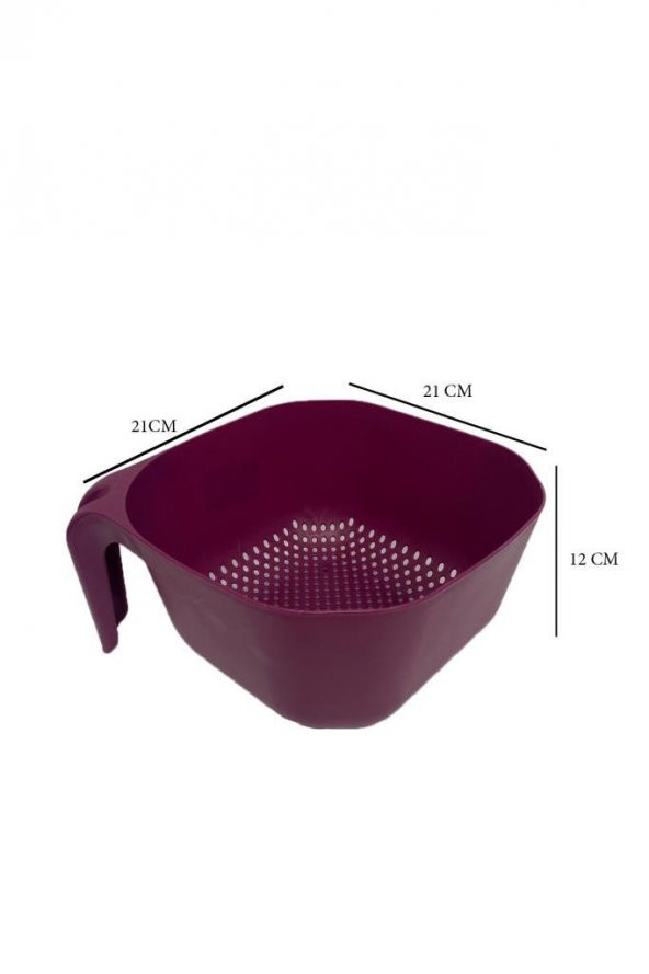 2 li Set Makarna & Pirinç Süzgeç Takımı Mürdüm - 2