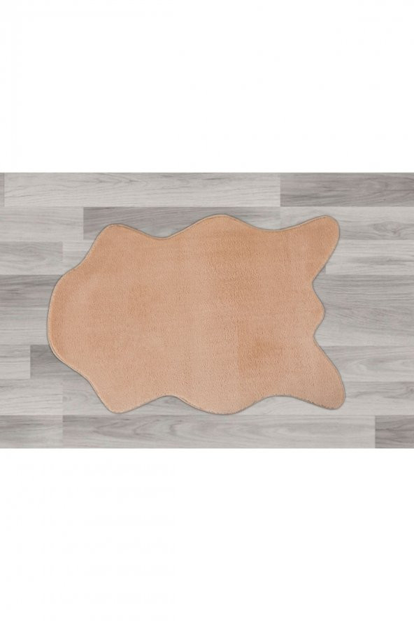 Myevilla Kaymaz Taban Peluş Post Bej 75x100 - 3
