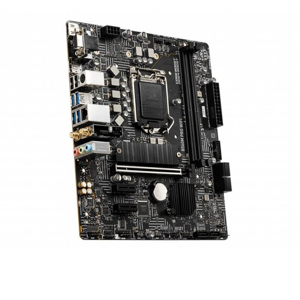MSI B560M PRO WIFI DDR4 M2 PCIe NVME HDMI PCIE 16X v4.0 1200p mATX - 3
