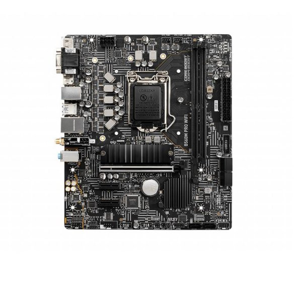 MSI B560M PRO WIFI DDR4 M2 PCIe NVME HDMI PCIE 16X v4.0 1200p mATX - 7