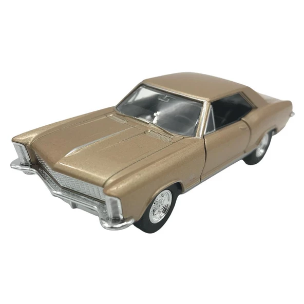 Farbu Oyuncak 1:38 Metal Çek Bırak Araba 1965 Buick Riviera Gran Sport 43732 - 2