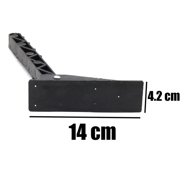 Sofra Ayağı Katlanır Yer Sofrası Sini Altı Siyah Plastik Ayak 20 cm (4 ADET) - 3