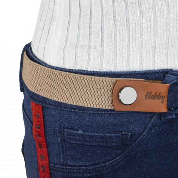 Elastik Ayarlanabilir Tokasız Kadın Kemeri - 6