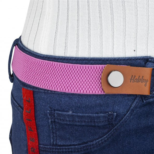 Elastik Ayarlanabilir Tokasız Kadın Kemeri - 9