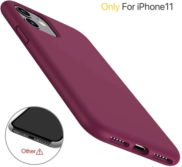 İphone Silikon Case Mikrofiber İç Arka Koruma Telefon Kılıfı - 6