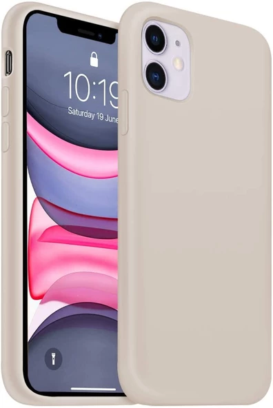 İphone Silikon Case Mikrofiber İç Arka Koruma Telefon Kılıfı - 11
