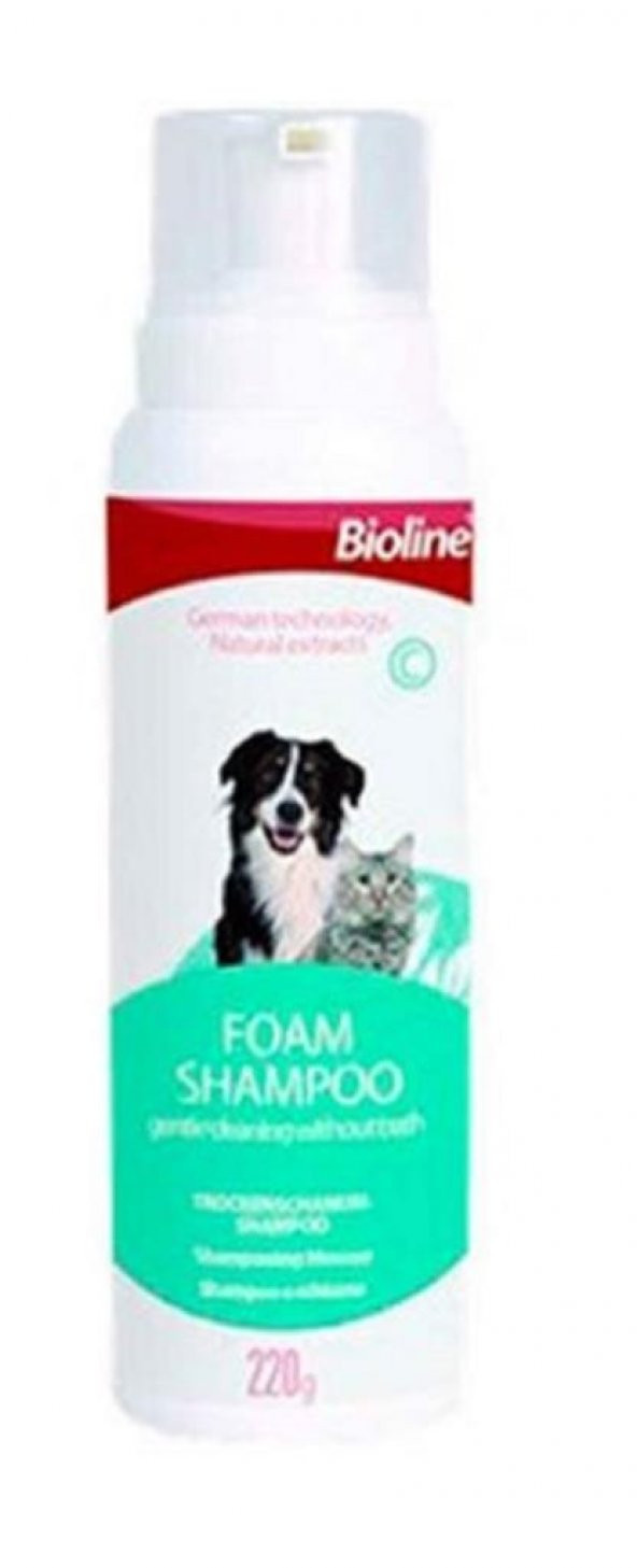 Bioline Kedi Köpek Köpük Şampuan 220Gr