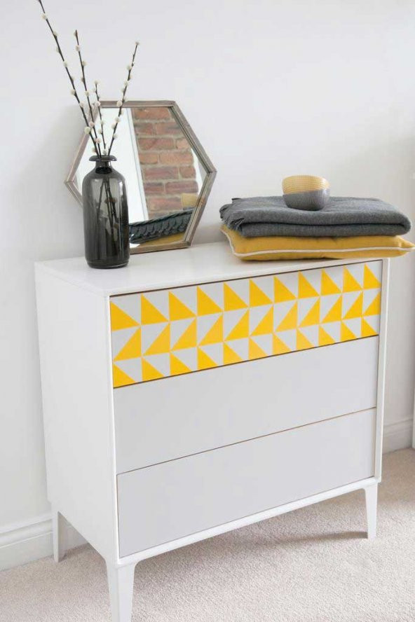 D-c-fix 446-0895 Mat Düz Sarı Yapışkanlı Folyo (45cm x 2mt) - 6