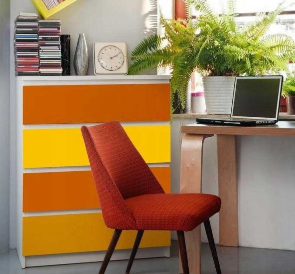 D-c-fix 446-0895 Mat Düz Sarı Yapışkanlı Folyo (45cm x 2mt) - 9
