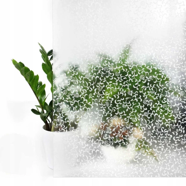 Alkor 380-0034 Sarmaşık Desen yapışkanlı Cam Folyo (45cm x 1mt) ürün görseli