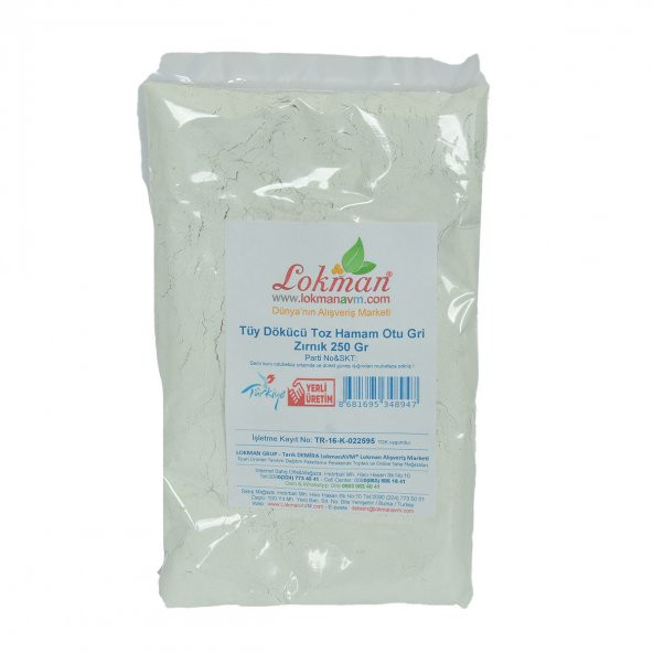 Tüy Dökücü Toz Hamam Otu Gri Zırnık Bay Bayan 250 Gr Paket - 2