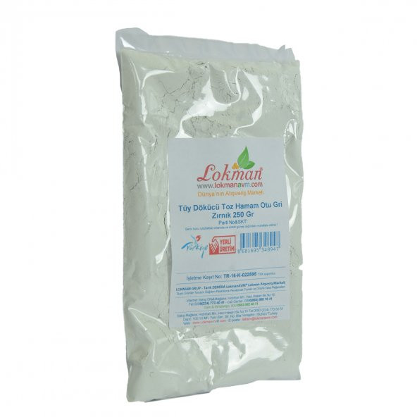 LokmanAVM Tüy Dökücü Toz Hamam Otu Gri Zırnık Bay Bayan 250 Gr Paket - 3
