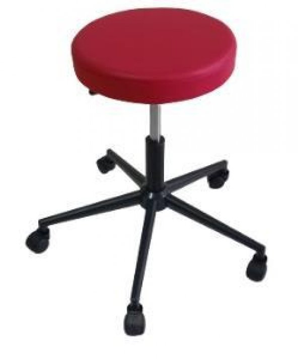 Siyah Metal Ayaklı Lüks Tabure - Resim 2