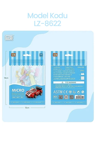 PTTAVM: Loz Micro Block 4'lü Araç Seti 4 Farklı Model Dekoratif
