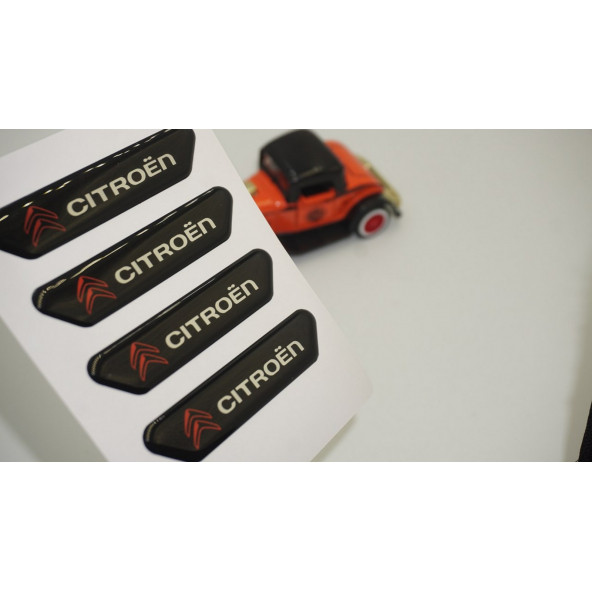 Citroen Logo C2 C3 Kapı Kenarı Koruma Metalize Damla Desen 3M Band ürün görseli