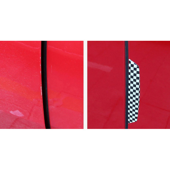 Citroen Logo C4 C4 Picasso Kapı Kenarı Koruma Metalize Damla Desen 3M Band - 7