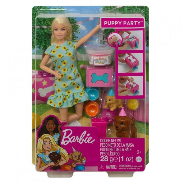 Barbie Ve Köpek Partisi Oyun Seti GXV75