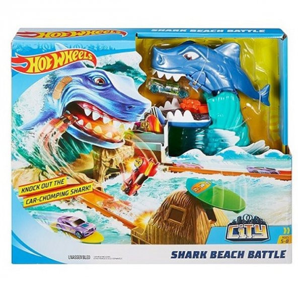 Hot Wheels Köpek Balığı Kumsal Yarışı Oyun Seti