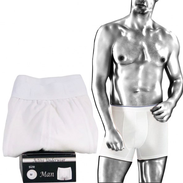 Dr N Silver Gümüşlü Erkek Boxer 12li paket  XL - 4